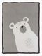 Bizzi Growin Strikketeppe Aio Baby, Polar Bear