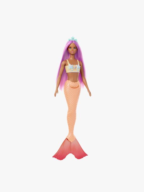 Barbie Dukke Havfrue med Fargerik Hår, Oransje