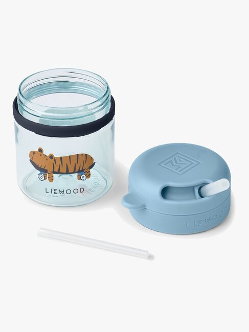 LIEWOOD Pavia Tritan Sugerørkopp 280 ml, Fun/Beach blue