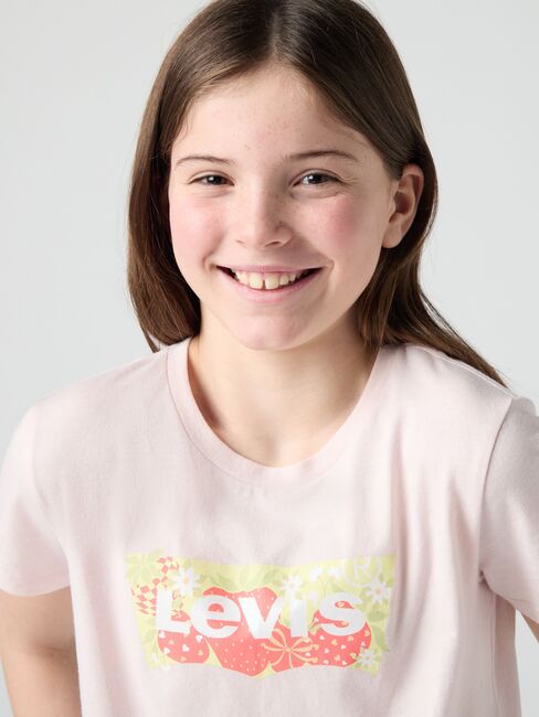 Levi's LVG Strawberry SS Batwing T-skjorte, Crystal Pink