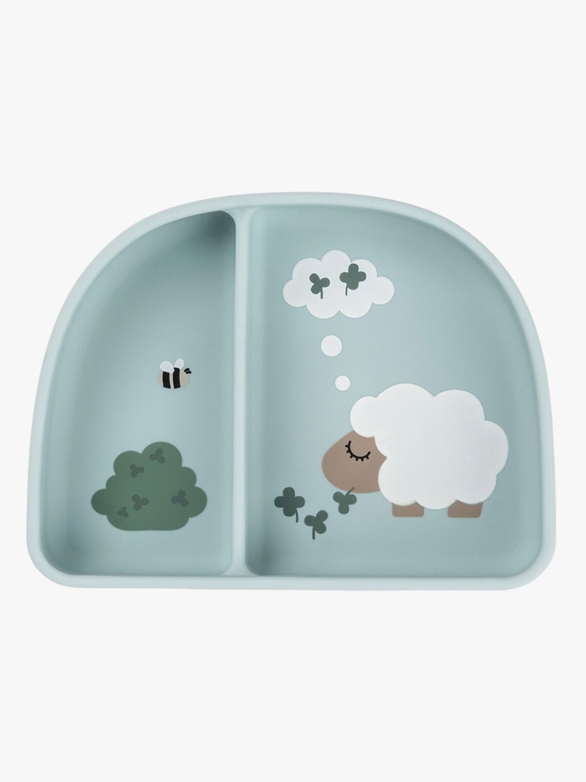 Done By Deer Tiny Farm Delt Tallerken Stick & Stay, Blue