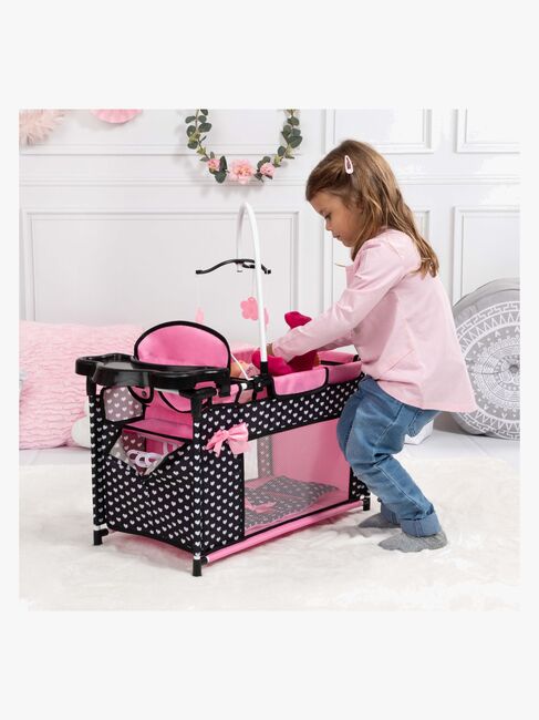 Bayer Design Dukkeseng Multi, Svart/Rosa