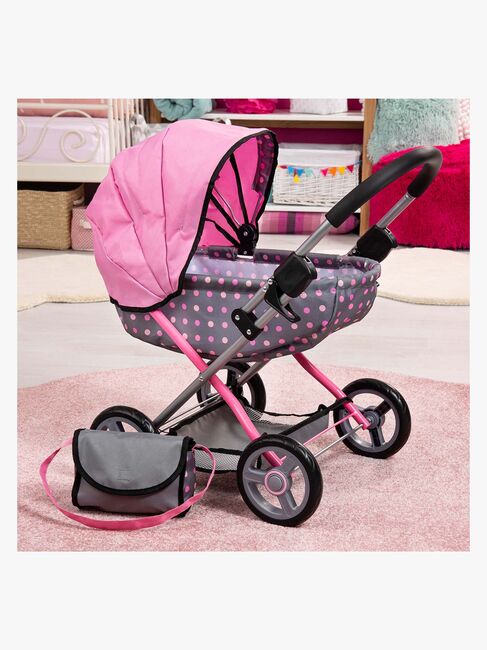 Bayer Design Dukkevogn Cosy, Grå/Rosa
