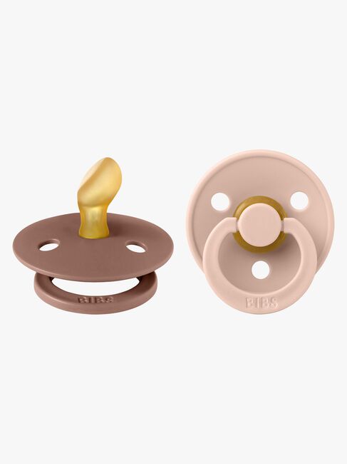 BIBS Colour Smokker 2-pack Lateks Str 1, Woodchuck/Blush