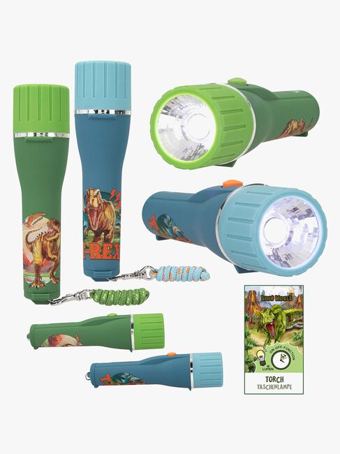 Dino World Lommelykt med Timer Blandet