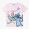 Disney Stitch T-skjorte, Lyserosa