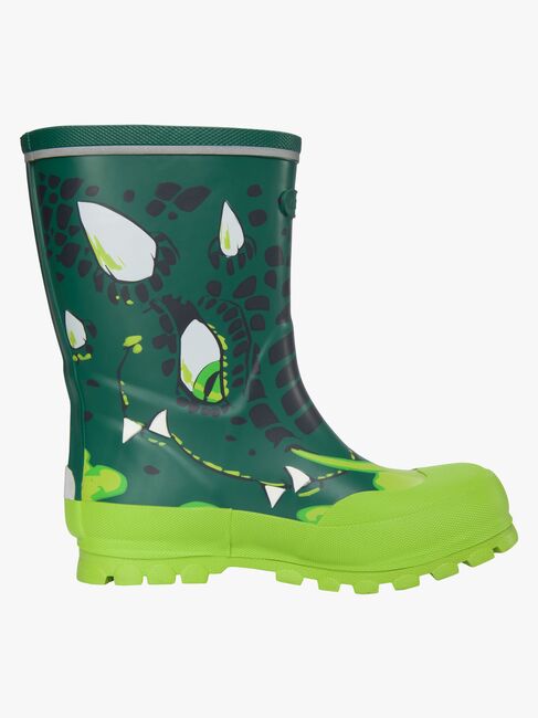 Viking Jolly Print Gummistøvler, Bottlegreen