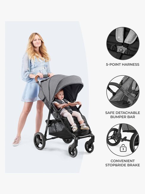 Kinderkraft GRANDE PLUS Sportsvogn, Pink