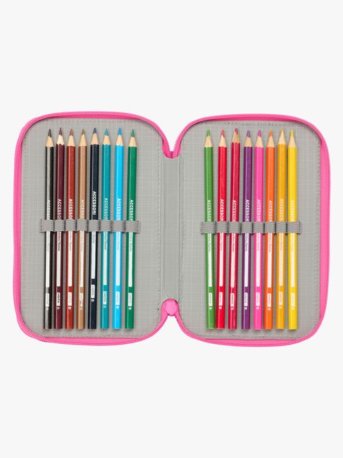 Hello Kitty Kuromi Trippelpennal, Rosa/svart