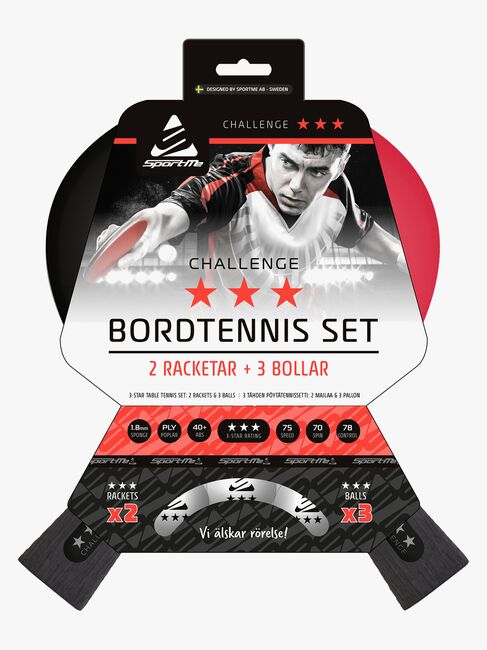 SportMe Bordtennissett 3-stjerners Challenge