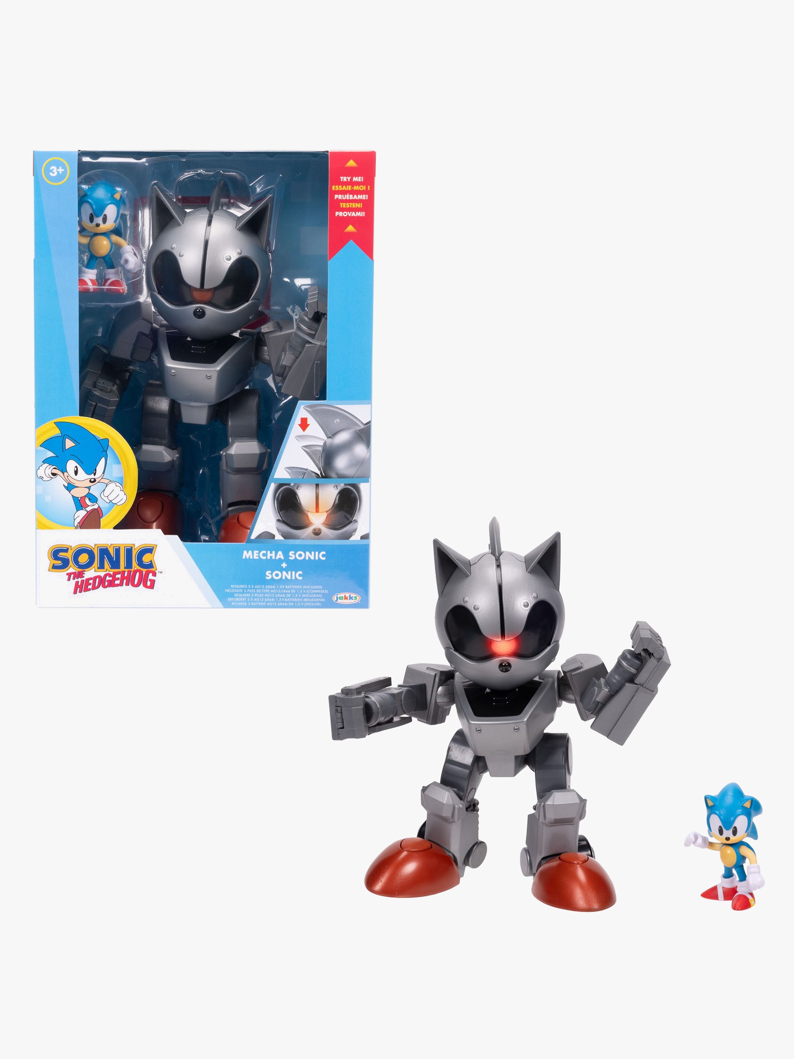 Sonic The Hedgehog Figursett med Mecha Sonic - Film & Eventyrfigurer