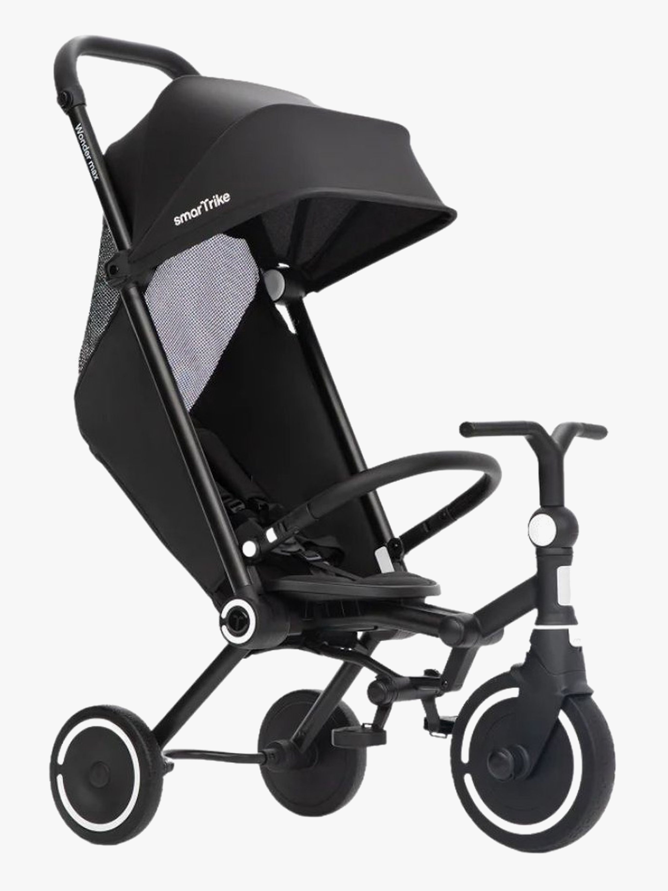 SmarTrike Wonder Max Trehjulssykkel 2-in-1, Jet Black - Trehjulssykler