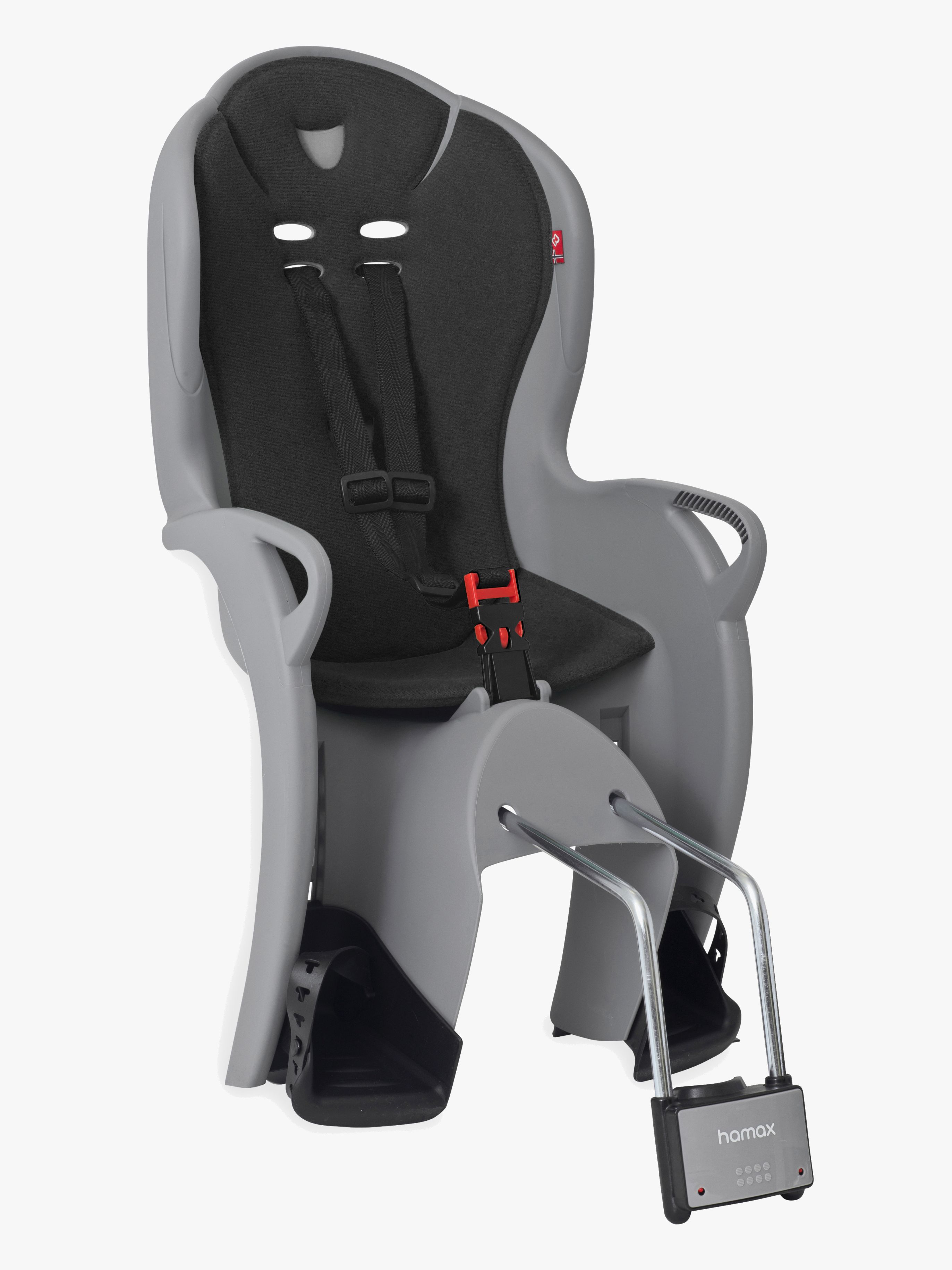 Hamax Kiss Sykkelsete, Medium Grey/Black - Sykkelseter