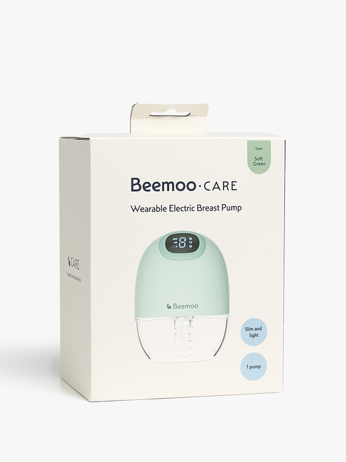 Beemoo CARE Wearable Slim Elektrisk Brystpumpe Singel, Soft Green