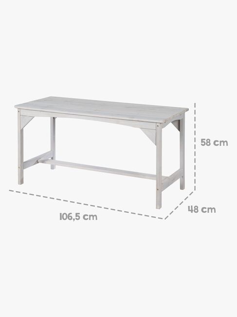 Roba Barn Piknikbord Set til 4 Deluxe med Parasoll & Sitteputer, Grå