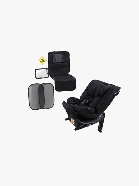 Beemoo Rotate i-Size Bilstol Inkl. Tilbehørspakke, Black Stone