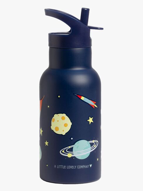 A Little Lovely Company Vannflaske Verdensrommet 350 ml, Blå