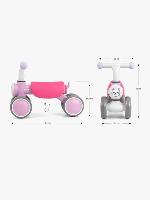 Milly Mally York Balansesykkel, Rosa