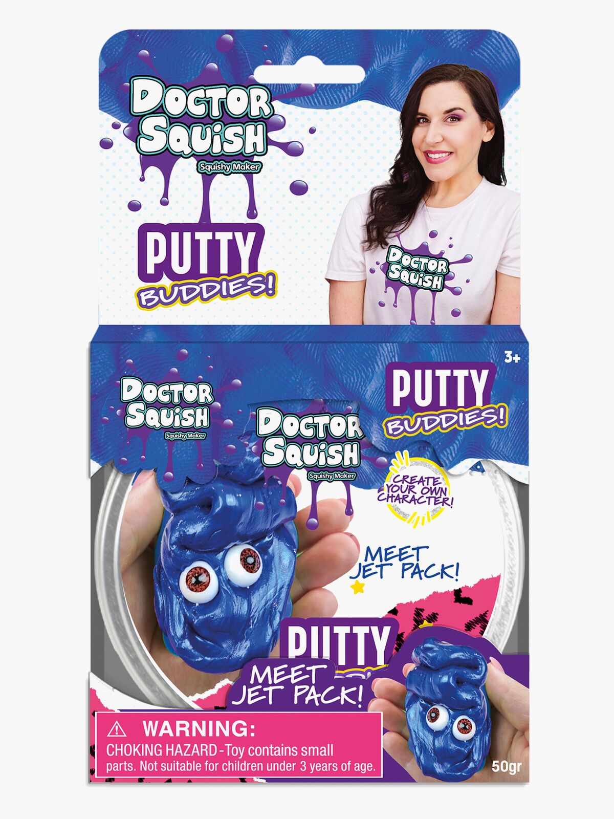 Doctor Squish Putty Buddies Slim Jet Pack 50g