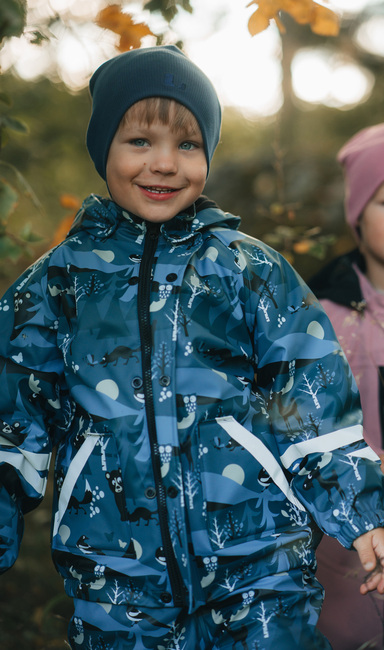 Lindberg Lekhyttan Fôret Regnsett, Blå/Svart