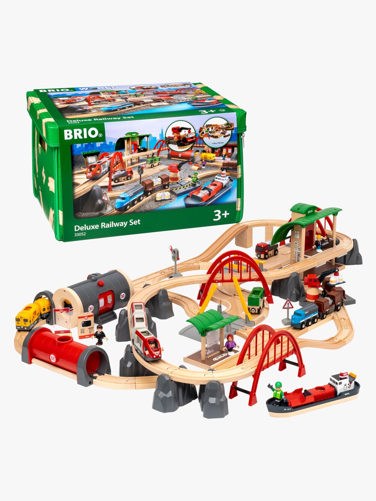 BRIO World 33052 Deluxe Togbanesett