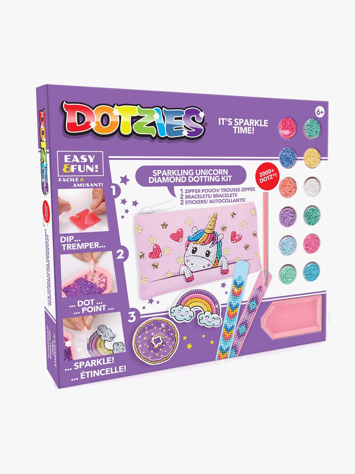 DiamondDotz Dotzies Aktivitetssett - Baby Unicorn