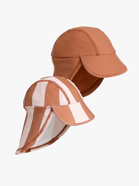 Nordbjörn Fårö 2-pack UV-Hatt, Rosa Stripete