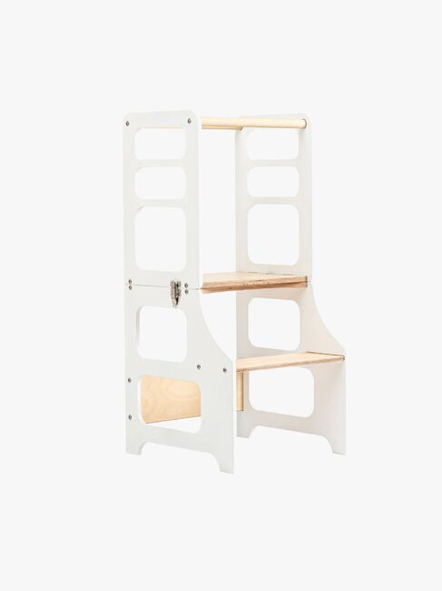 Duck Woodworks Sammenleggbar Læringstårn, Hvit