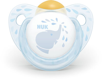 NUK Baby Blue 6-18 Måneder Smokk 2-pack, Lateks