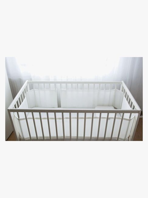 BabyMatex Bump Air Sengekant 30 x 360 cm Pustende, Hvit 