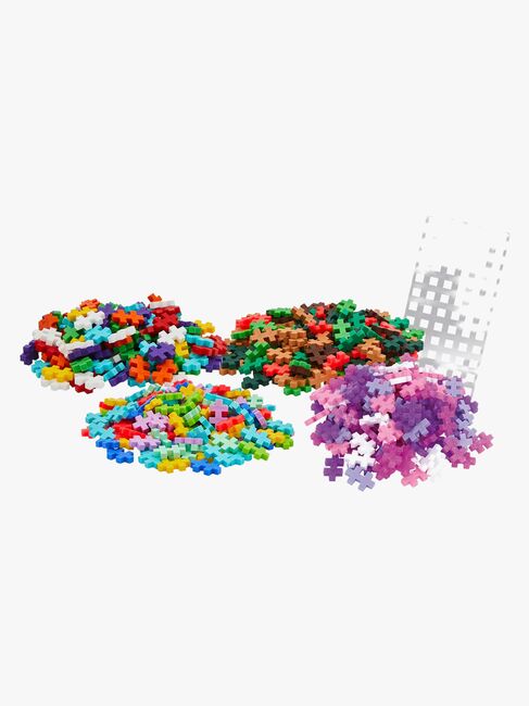 Plus-Plus Byggesett med Bunnplate & Tube New Mix, 4x100 Deler