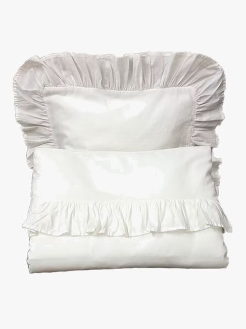 Mini Dreams Frill Sengesett 100x130, Hvit