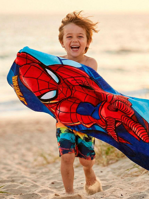 Marvel Spider-Man Strandhåndkle, Blå