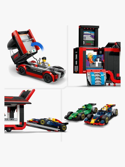 LEGO City 60445 F1-trailer med F1 RB20 og AMR24