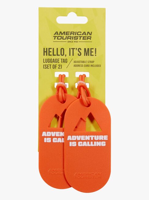 American Tourister Fun Tags Bagasjemerke 2-Pakk, Adventure Is Calling