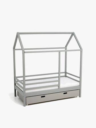 Minitude Nordic Jax Husseng 70x140 & BabyMatex Carpathia Madrass + Sengeskuff, Grå