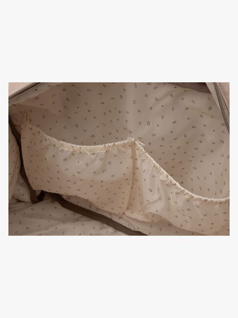 Jollein Embossed Lily Stelleveske, Milky Coffee