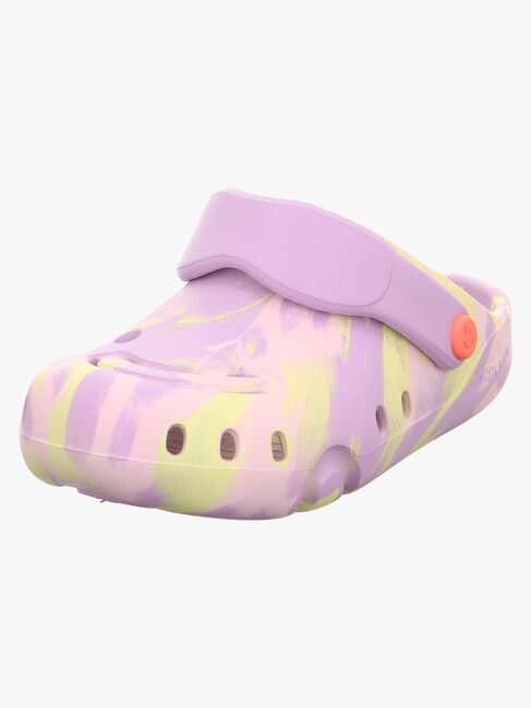 Superfit Splash C Slippers, Purple/Yellow