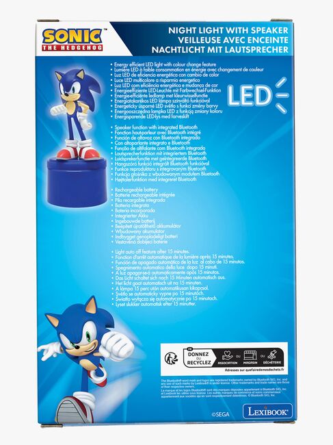 Sonic Nattlampe med Bluetooth-høyttaler