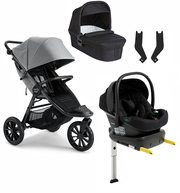 Baby Jogger City Elite 2 Duovogn inkl. Beemoo Route Babybilstol & Base, Pike/Black Stone