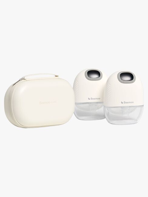 Beemoo CARE Wearable Slim Elektrisk Brystpumpe Dobbel inkl. Oppbevaringsveske, White