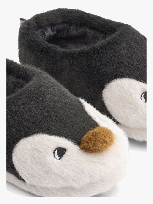 LIEWOOD Aviaja Penguin Tøfler, Sandy / Dark grey