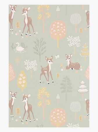 Majvillan Tapet Golden Woods, Dusty Green