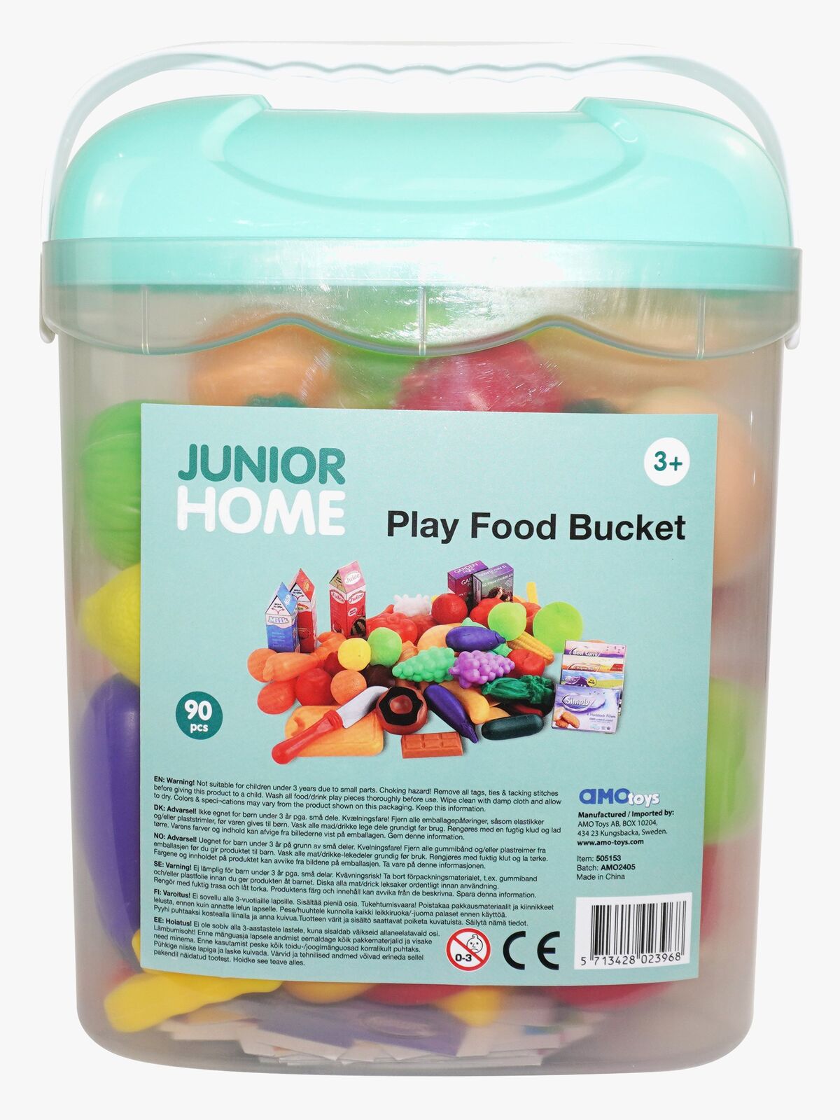 Junior Home Bøtte med Lekemat 90 Deler