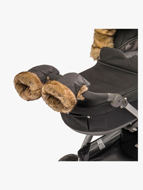 Tinkafu Barnevognvotter, Brown Faux Fur