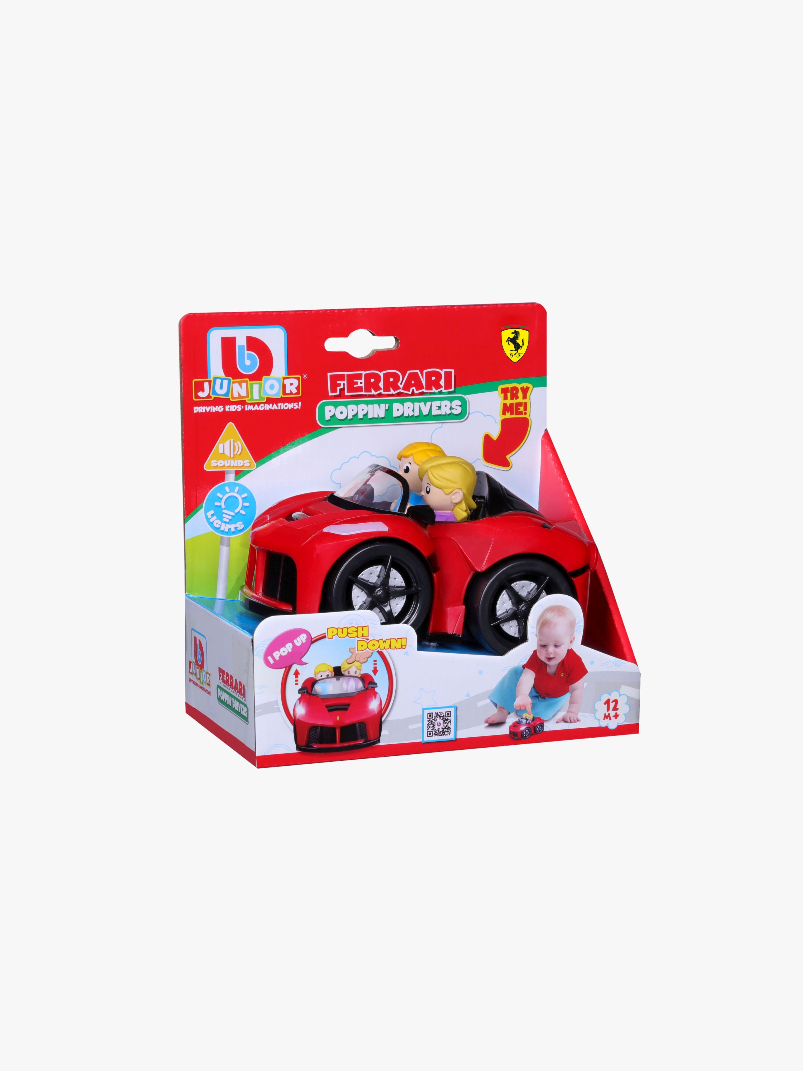 BB Junior Poppin Drivers Ferrari - Biler - Plast