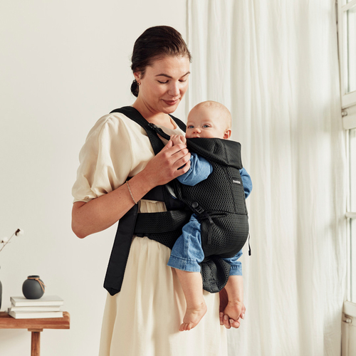 BabyBjörn Move Bæresele 3D Mesh inkl. Regntrekk, Svart