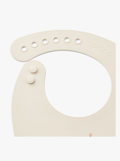 LIEWOOD Tilda Smekke med Trykk Silikon 2-Pack, Peach/Sea Shell