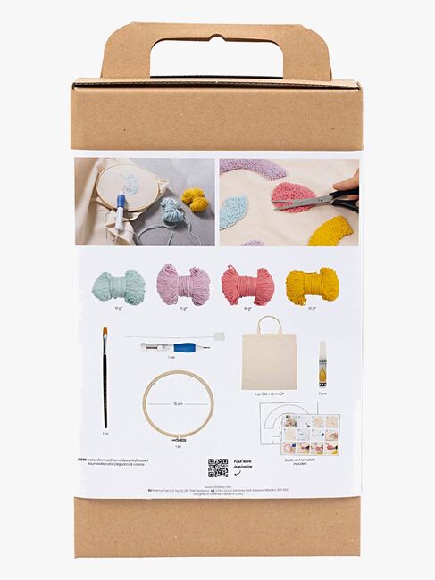 Creativ Company Hobbysett Broderi Tøyveske med Pastellfarger