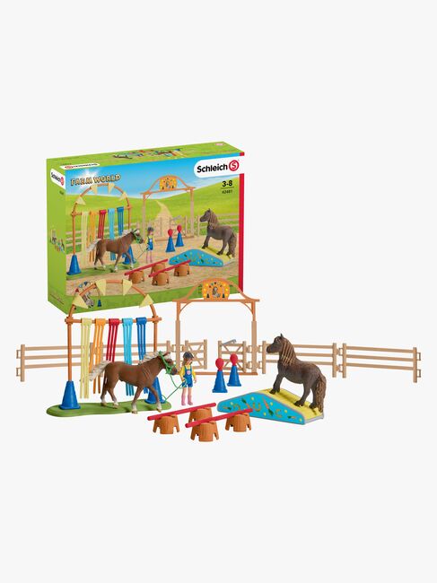 Schleich Lekesett Ponniagilitytrening